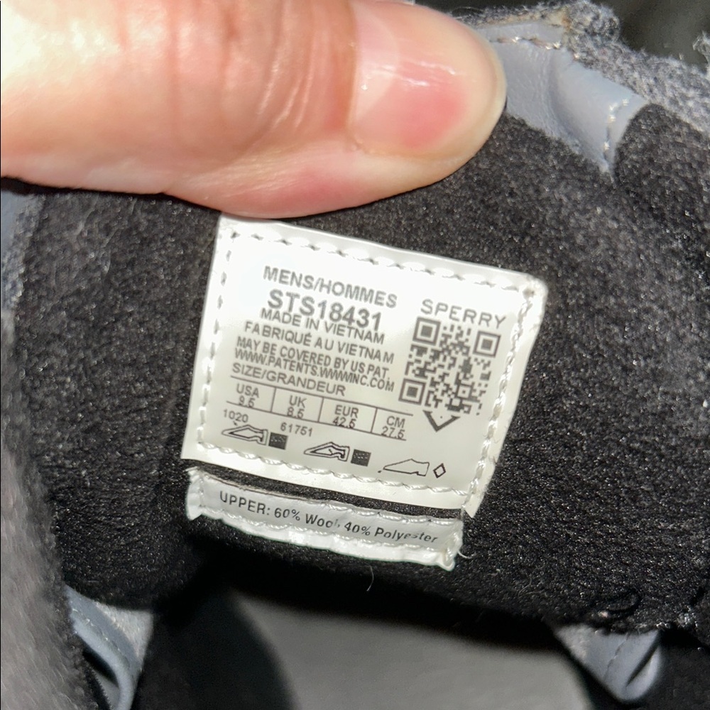Sperry Gray and Black Duck Boots - Picture 4 of 5